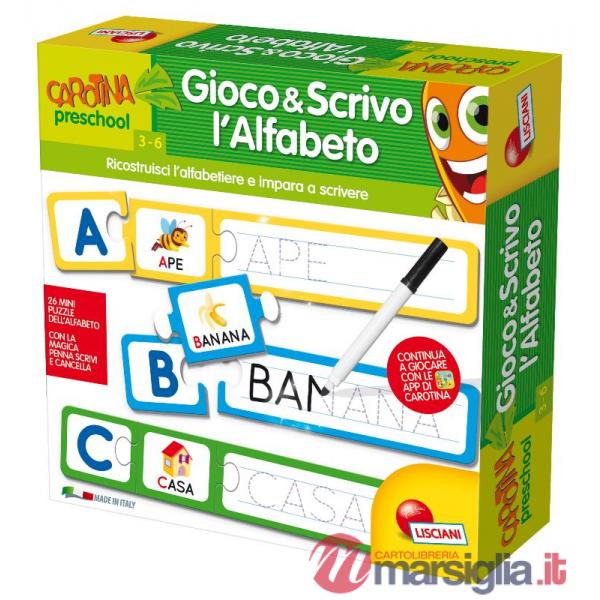 CAROTINA GIOCO E SCRIVO L'ALFABETO