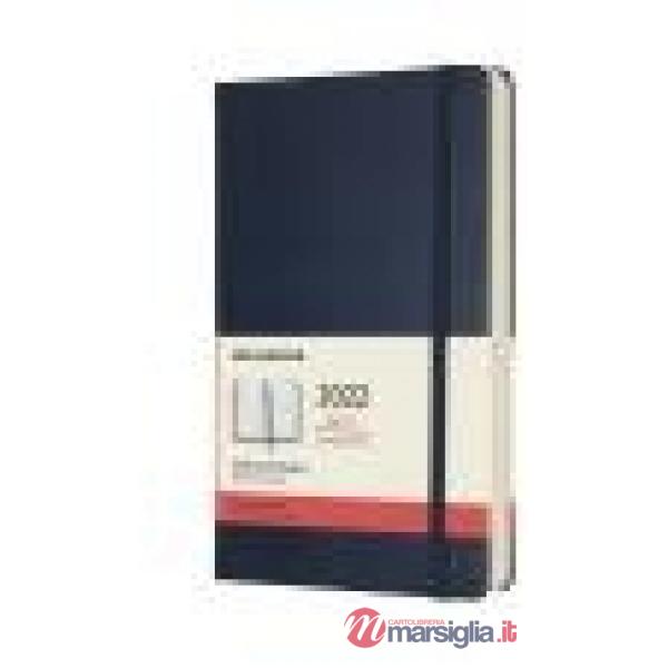 12 months, daily. Large, hard cover, sapphire blue