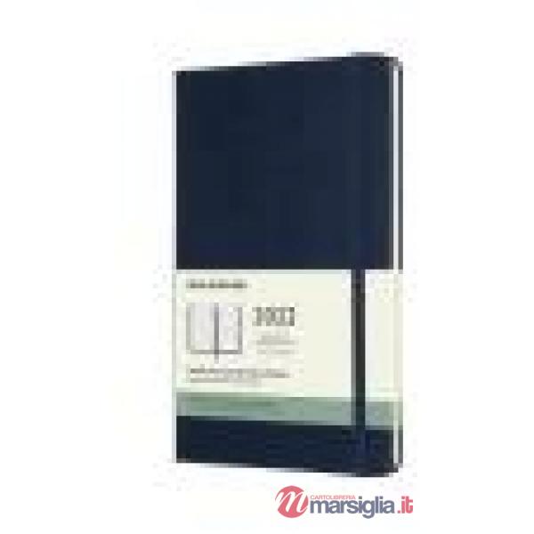 12 months, weekly notebook. Large, hard cover, sapphire blue