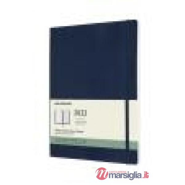 12 months, weekly notebook. Extra-large, soft cover, sapphire blue