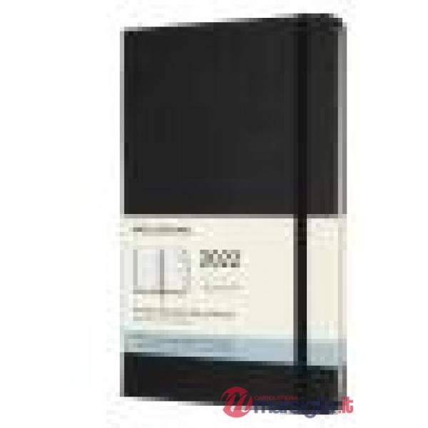 12 months, monthly. Large, hard cover, black