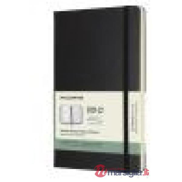 18 months, weekly notebook. Large, hard cover, black