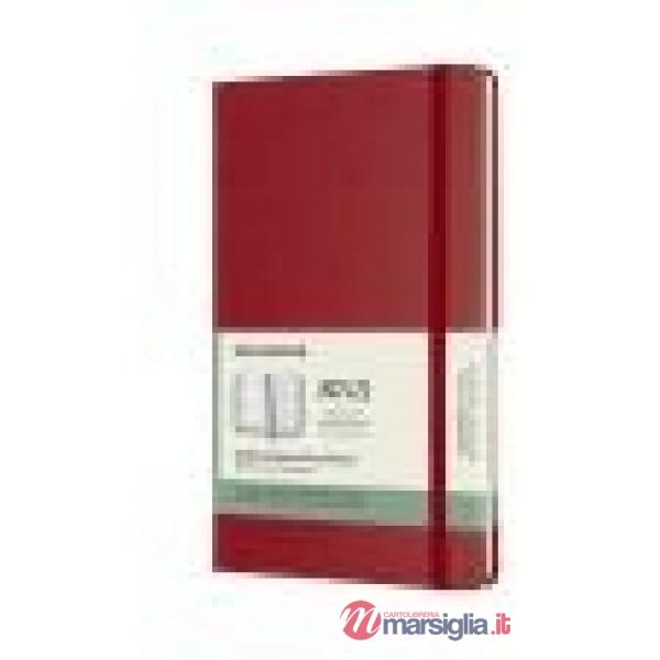 18 months, weekly notebook. Large, hard cover, scarlet red