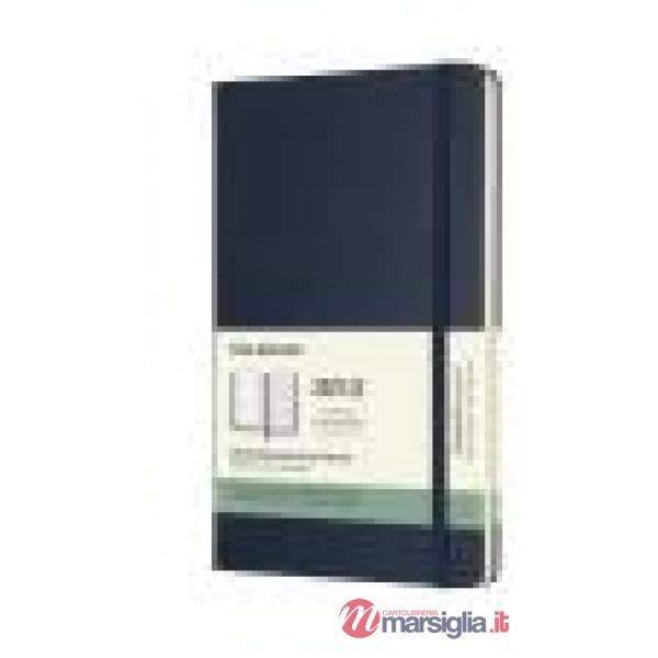 18 months, weekly notebook. Large, hard cover, sapphire blue