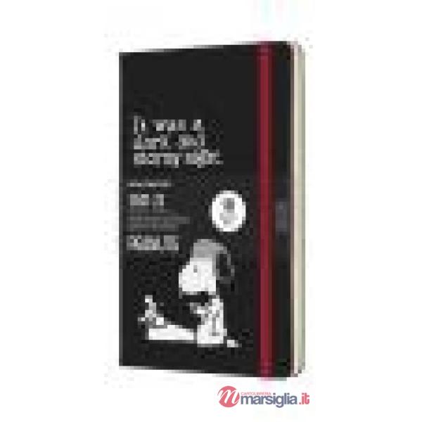 18 months, weekly notebook, Peanuts. Large, black