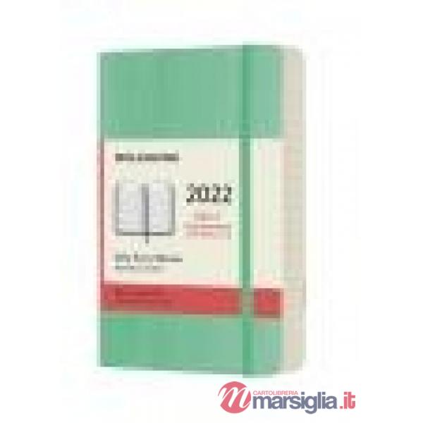 12 months, daily. Pocket, soft cover, ice green