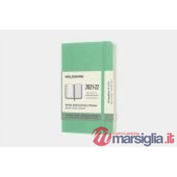 18 months, weekly notebook. Pocket, soft cover, ice green