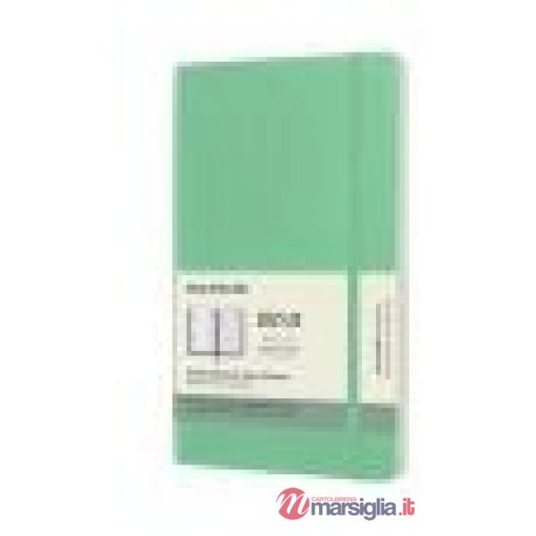 18 months, weekly notebook. Large, soft cover, ice green