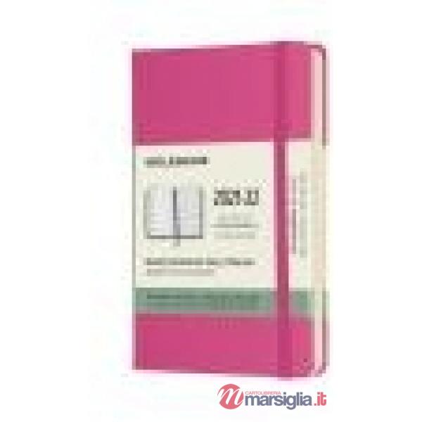18 months, weekly notebook. Pocket, hard cover, bougainvillea pink