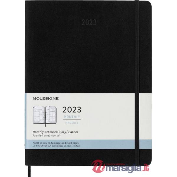 12 months, monthly. Pocket, hard cover, black