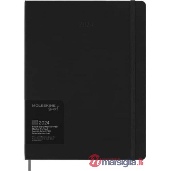 12 months smart planner pro, weekly. Extra-large, black