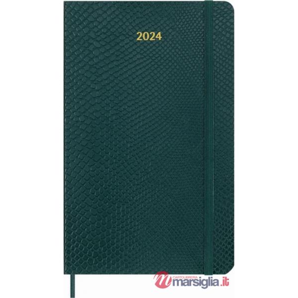 12 months, weekly notebook. Precious, ethical, boa. Green box