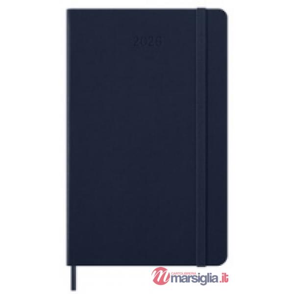 12 months, daily. Large, hard cover, sapphire blue