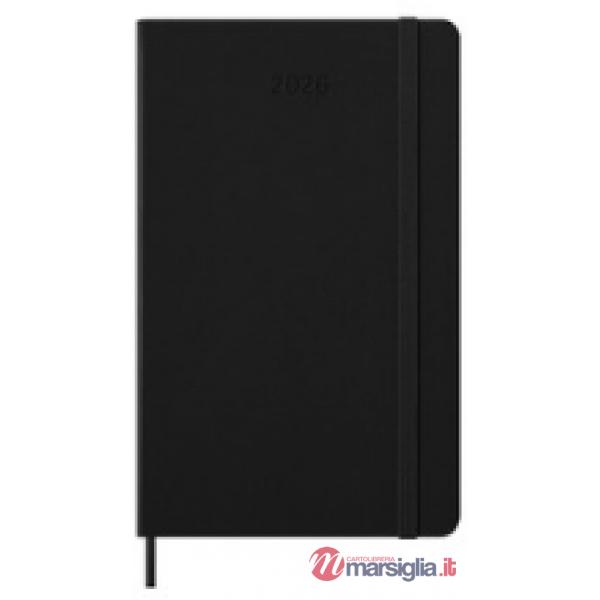 12 months, daily. Large, hard cover, black
