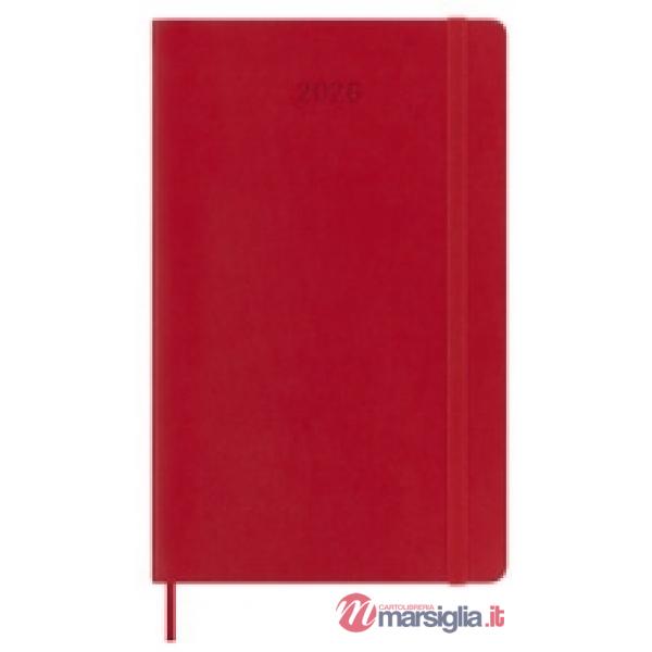 12 months, daily. Large, soft cover, scarlet red