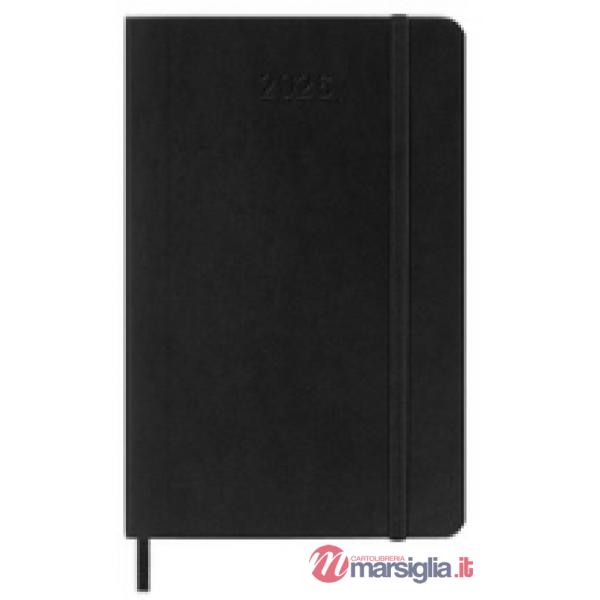 12 months, daily. Pocket, soft cover, black