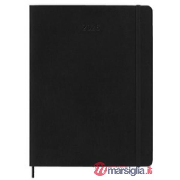 12 months, monthly. Extra-large, soft cover, black