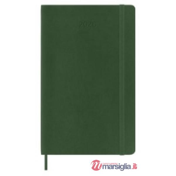 12 months, daily. Large, soft cover, myrtle green