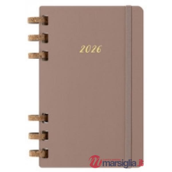 12 months, spiral planner. Large, almond
