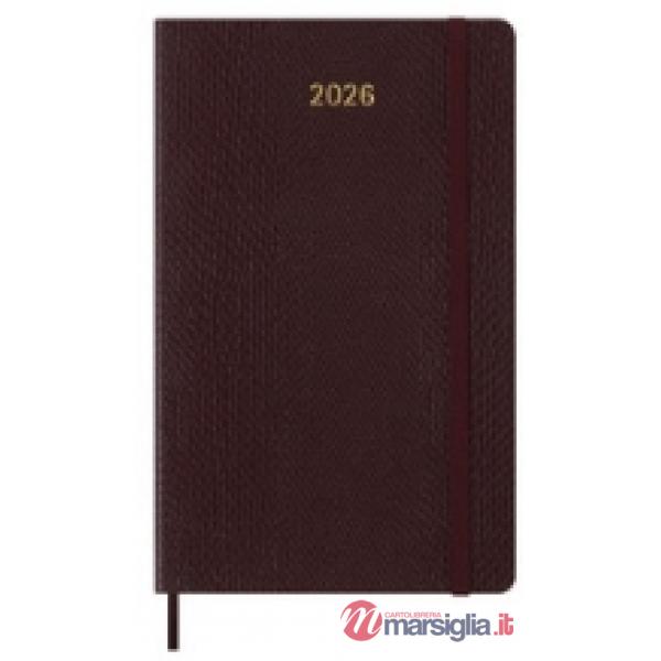 12 months, weekly notebook. Large, precious & ethical, mamba bordeaux box