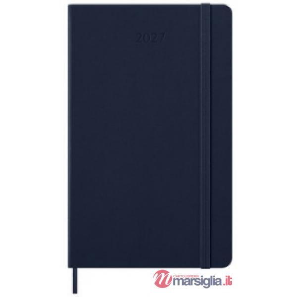 12 month daily. Large, sapphire blue, hard cover 2027