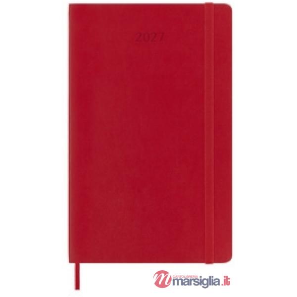 12 month daily. Large, scarlet red, soft cover 2027
