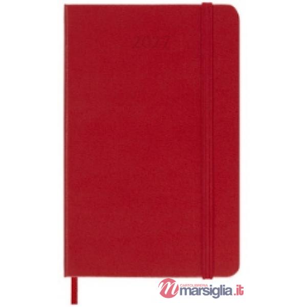 12 month daily. Pocket, scarlet red, hard cover 2027