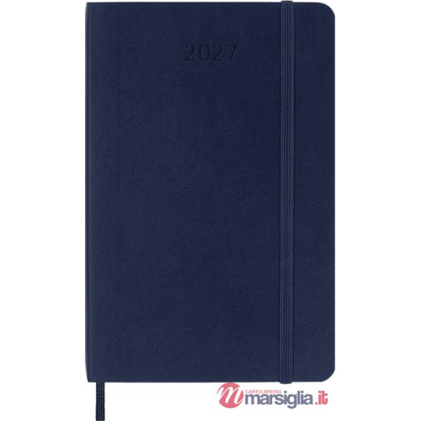 12 month daily. Pocket, sapphire blue, soft cover 2027