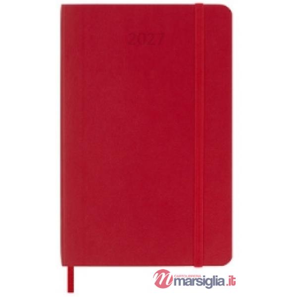 12 month daily. Pocket, scarlet red, soft cover 2027