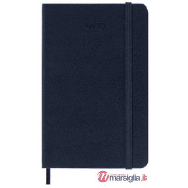 12 month, weekly notebook. Pocket, sapphire blue, hard cover 2027