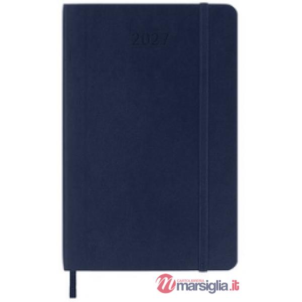 12 month, weekly notebook. Pocket, sapphire blue, soft cover 2027