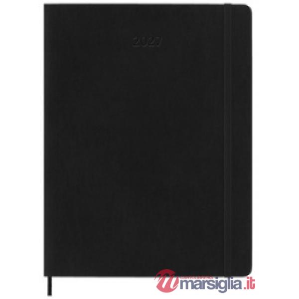 12 month, weekly notebook. XL, black, soft cover 2027