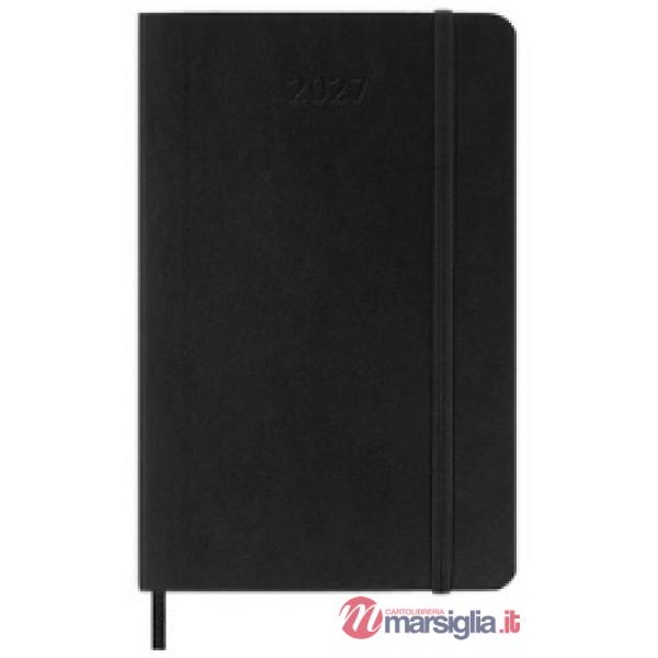 12 month, weekly, horizontal. Pocket, black, soft cover 2027