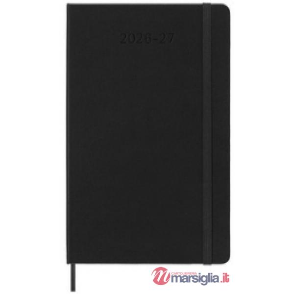 18 months daily. Large, black, hard cover 2027