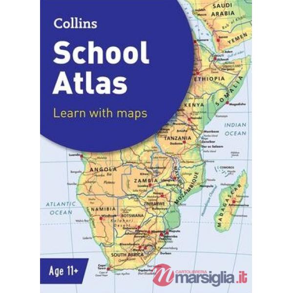 SCHOOL ATLAS - LEARN WITH MAPS AGE 11