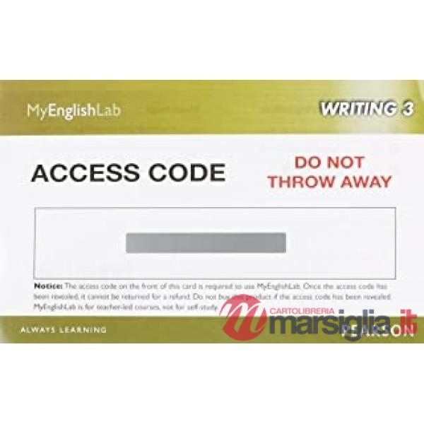 MYENGLAB WRITING 3 (STUDENT ACCESS CODE)