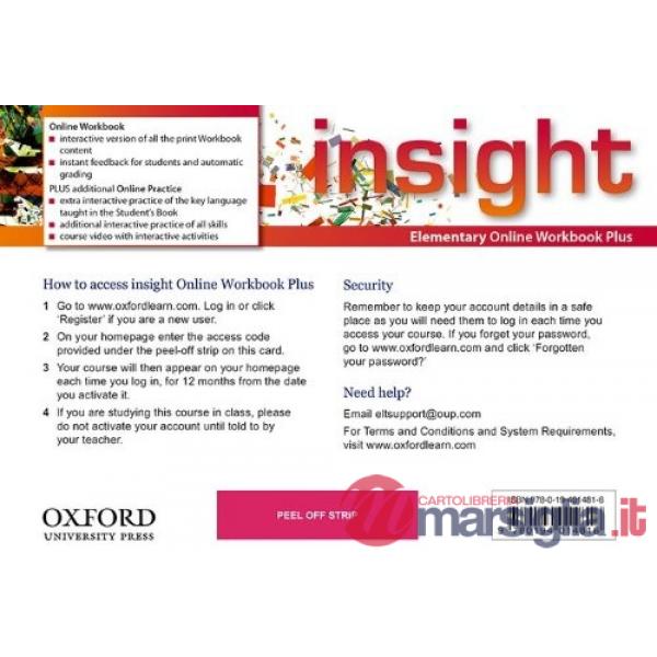 INSIGHT ELEM ONL WB PLUS - CARD
