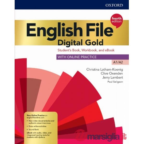 ENGLISH FILE 4TH ED GOLD ELEM: SB/WB EBOOK & OP PK