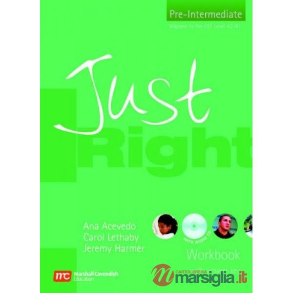 JUST RIGHT PRE-INT WORKB + KE + CD