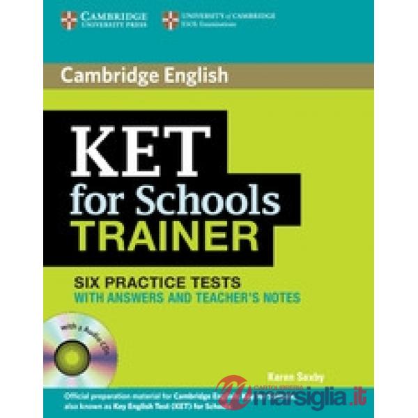 KET FOR SCHOOLS TRAINER PRAC TEST W/A + CD