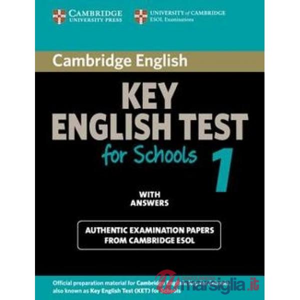 ESOL CAMBRIDGE KET FOR SCHOOL 1 STD W/A