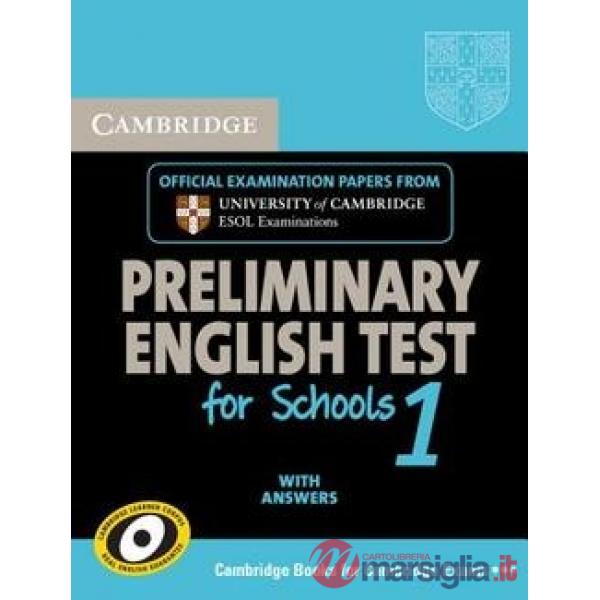 ESOL CAMBRIDGE PET FOR SCHOOL 1 STD W/A