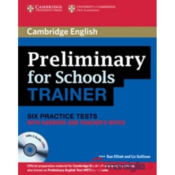 PRELIMINARY FOR SCHOOLS TRAINER W/A + CD