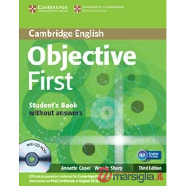 OBJECTIVE FIRST 3ED SB WO/A + CDROM