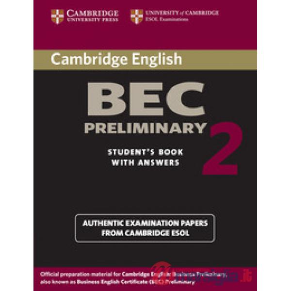 UCLES CAMBRIDGE BEC 2 PRELIMINARY BK