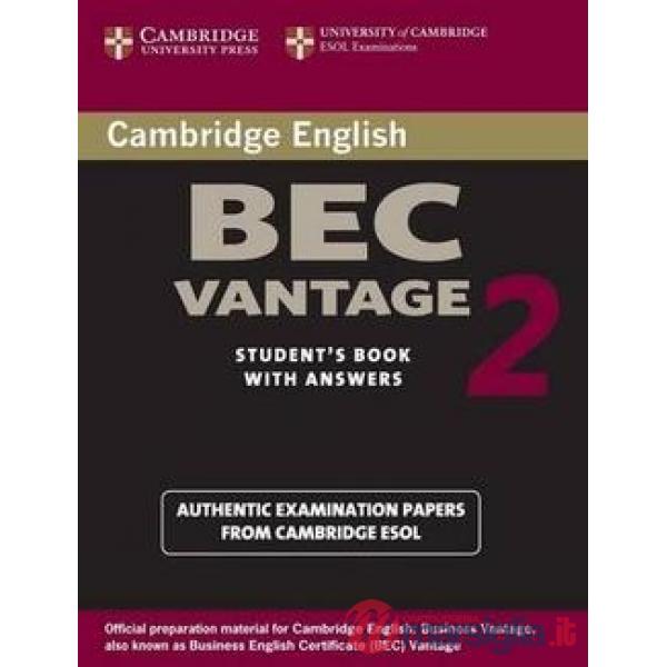 UCLES CAMBRIDGE BEC 2 VANTAGE BK