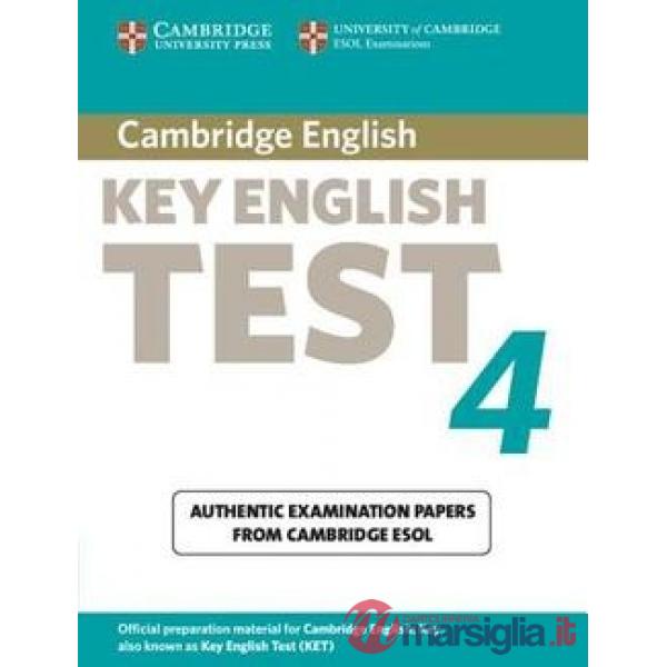 ESOL CAMBRIDGE KEY TEST 4 STD WO/A