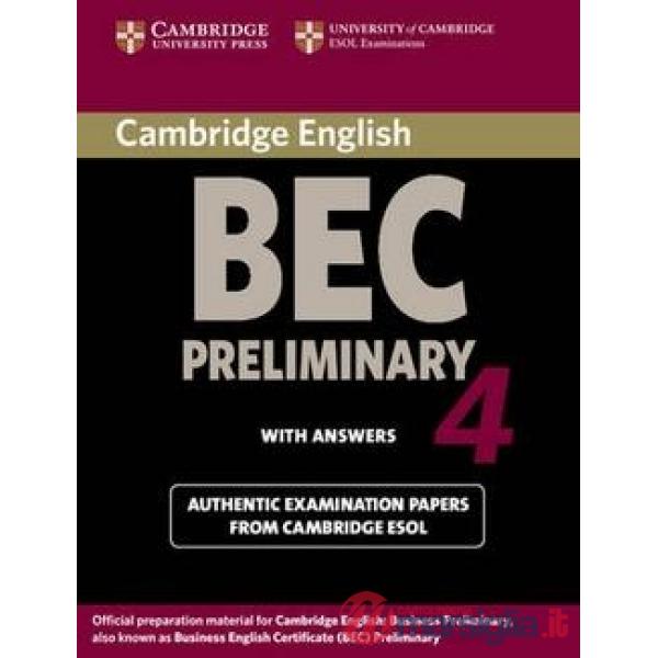 ESOL CAMBRIDGE BEC 4 PRELIMINARY BK