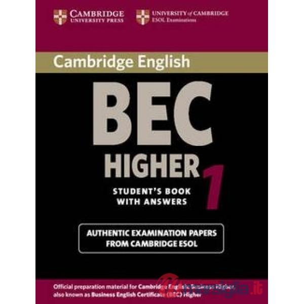 UCLES CAMBRIDGE BEC 1 HIGHER BK