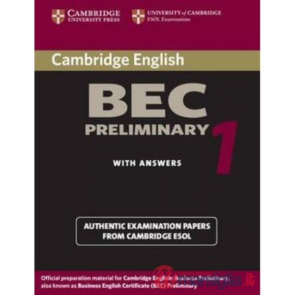 UCLES CAMBRIDGE BEC 1 PRELIMINARY BK